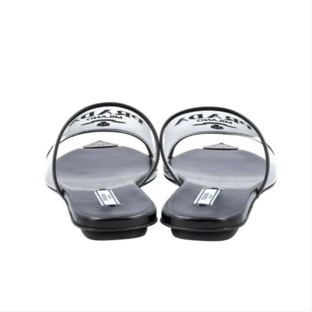 PRADA Plexiglas logo printed clear PVC slides - Picture 6 of 6